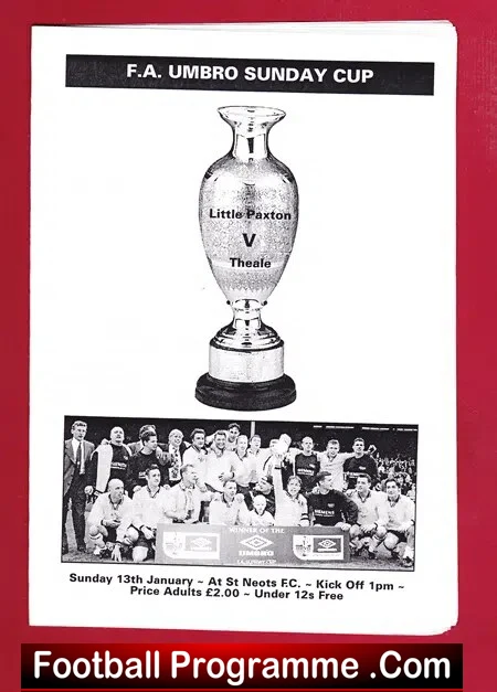 Little Paxton v Theale 2002 – Sunday Cup