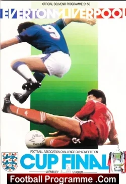 Liverpool v Everton 1986 - FA Cup Final Multi SIGNED - football programme
