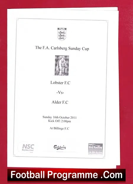 Lobster v Alder 2011 – Sunday Cup
