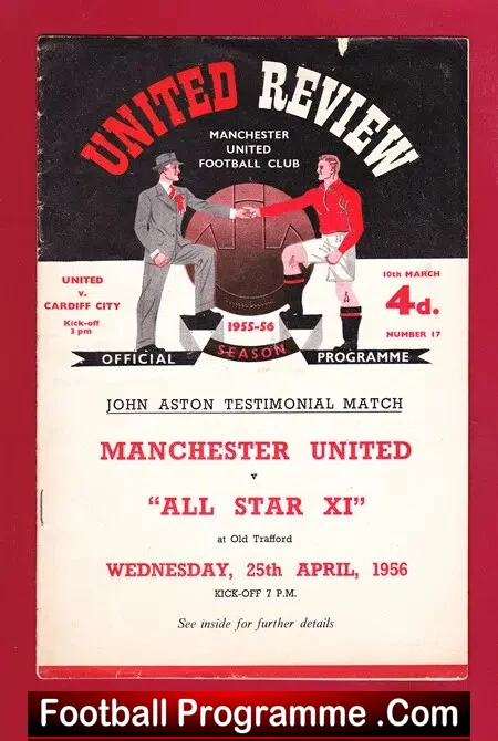 Manchester United v Cardiff City 1956