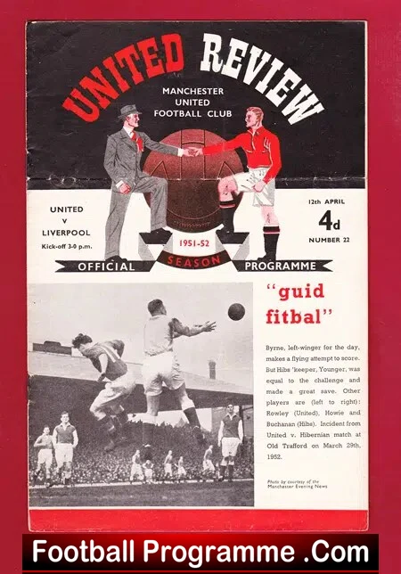 Manchester United v Liverpool 1952 – First