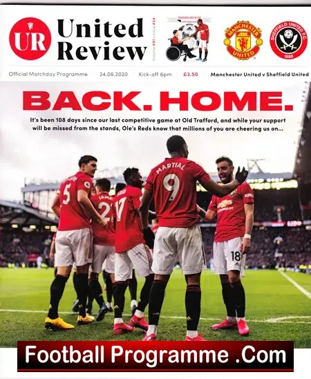 Manchester United v Sheffield United 2020 1st OT after Lockdown
