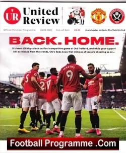 Manchester United v Sheffield United 2020 1st OT after Lockdown