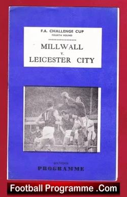 Millwall v Leicester City 1969 - FAC Pirate Football Programme - football programme
