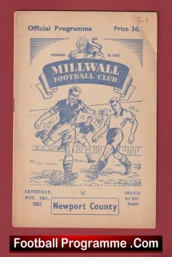 Millwall v Newport County 1953