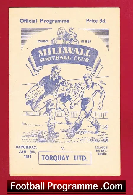 Millwall v Torquay United 1954