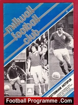 Millwall v Tottenham 1977 - football programme