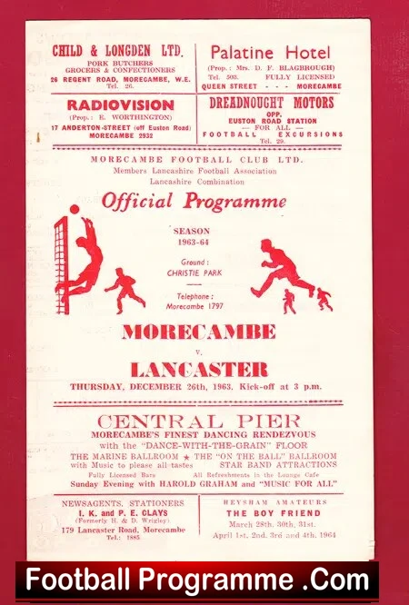 Morecambe v Lancaster City 1963