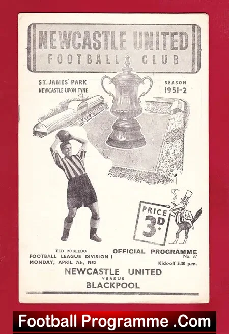 Newcastle United v Blackpool 1952
