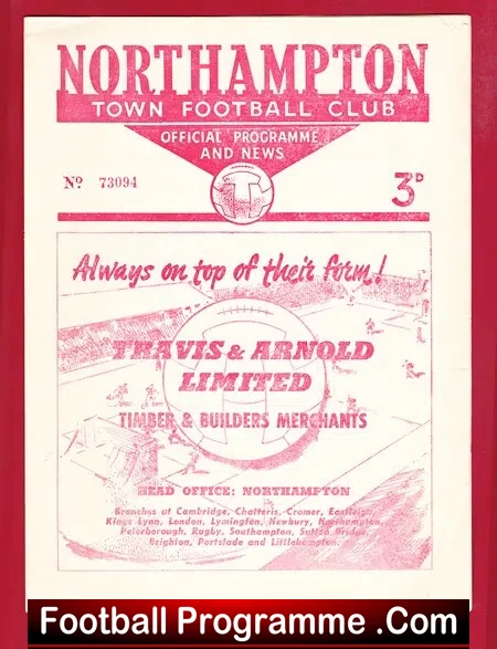 Northampton Town v Coventry City 1954