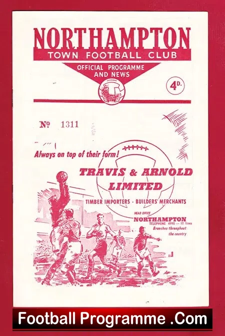 Northampton Town v Lincoln City 1961 – Multi Signed