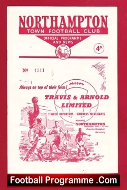 Northampton Town v Lincoln City 1961 – Multi Signed