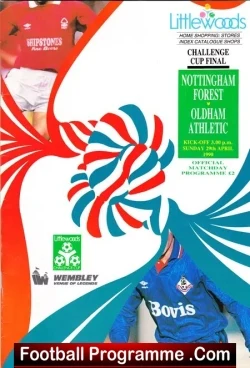 Nottingham Forest v Oldham Athletic 1990 – League Cup Final