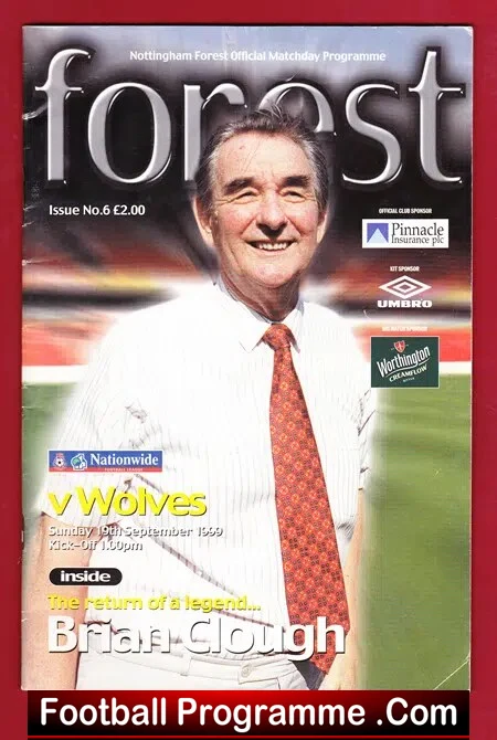 Nottingham Forest v Wolves 1999 – Opening New Brian Clough Stand