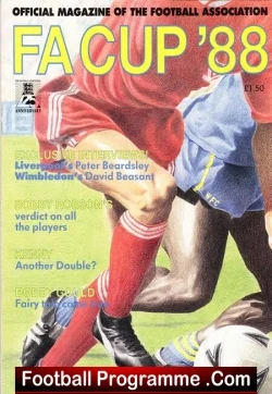 Official FA Cup Magazine 1988 - football memorabilia