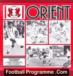 Orient v Tottenham 1977 - football programme