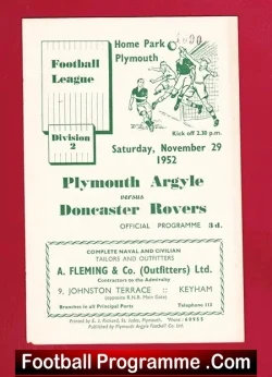 Plymouth Argyle v Doncaster Rovers 1952