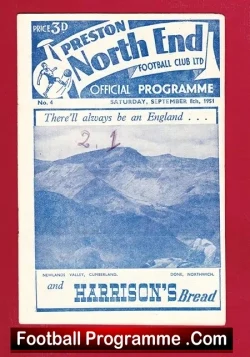 Preston North End v Newcastle United 1951