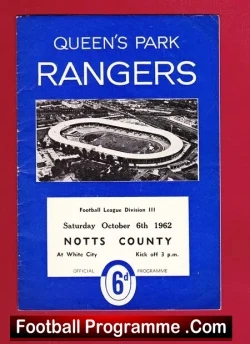 Queens Park Rangers v Notts County 1962