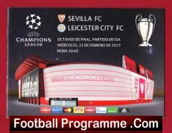 Sevilla v Leicester City 2017 - Champions League Spain - football programme