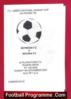 Seymour v Nicosia 2001 – Sunday Cup