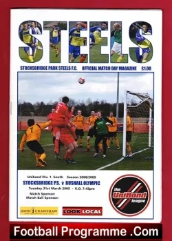 Stocksbridge Steels v Rushall Olympic 2009