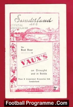 Sunderland v Middlesbrough 1948 - 1940's Football Programmes - football programme