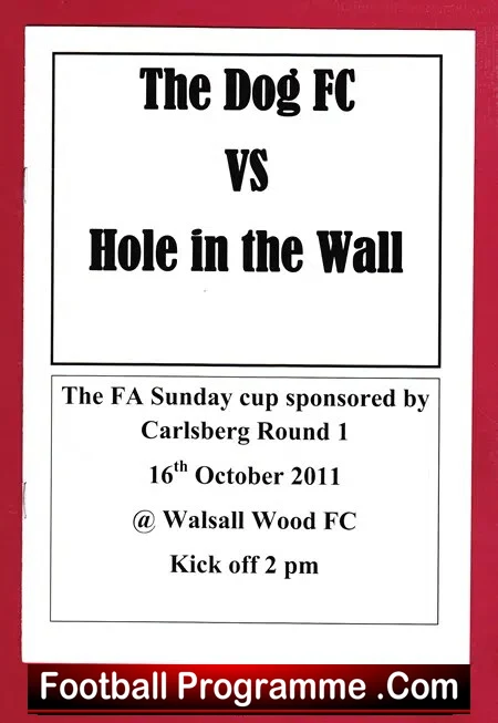 The Dog v Hole In The Wall 2011 – Sunday Cup