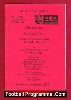 Theale v Toll End 2001 – Sunday Cup