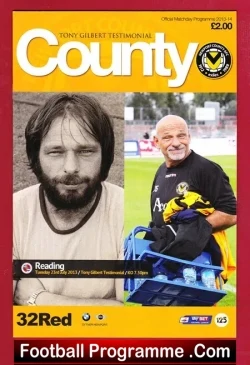 Tony Gilbert Testimonial Benefit Match Newport County 1ST MATCH