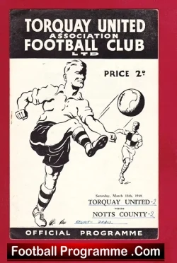 Torquay United v Notts County 1948