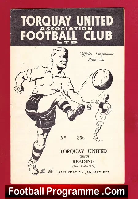 Torquay United v Reading 1952