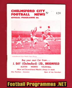 Chelmsford City v Tunbridge Wells 1964 – League Cup Replay