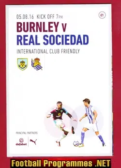 Burnley v Real Sociedad 2016 – International Friendly Match