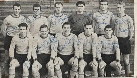 Hull City Football Team Multi Signed autographed Picture 1965