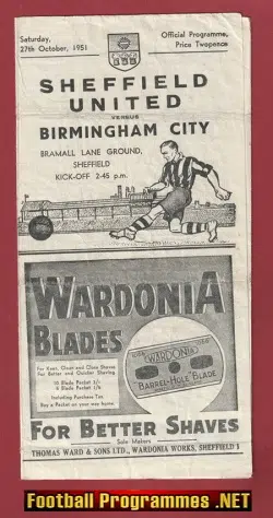 Sheffield United v Birmingham City 1951