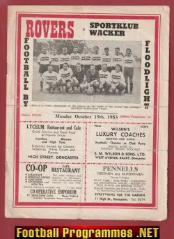 Doncaster Rovers v Sportklub Wacker 1953 – to clear