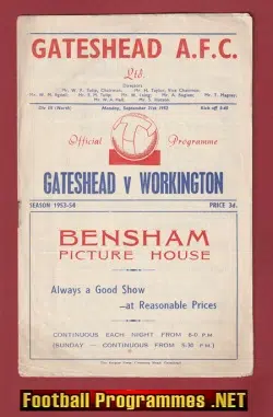 Gateshead v Workington 1953