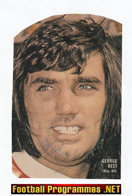 Manchester United George Best Autograph Genuine Signed Picture
