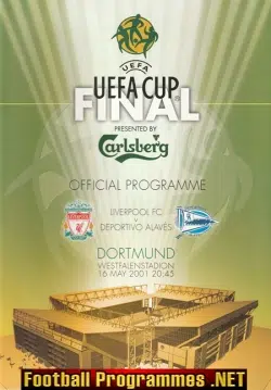 Liverpool v Deportivo Alaves 2001 – UEFA Cup Final Germany