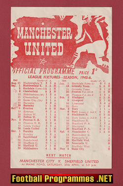 Manchester United v Newcastle United 1946 – Man Utd 1940s