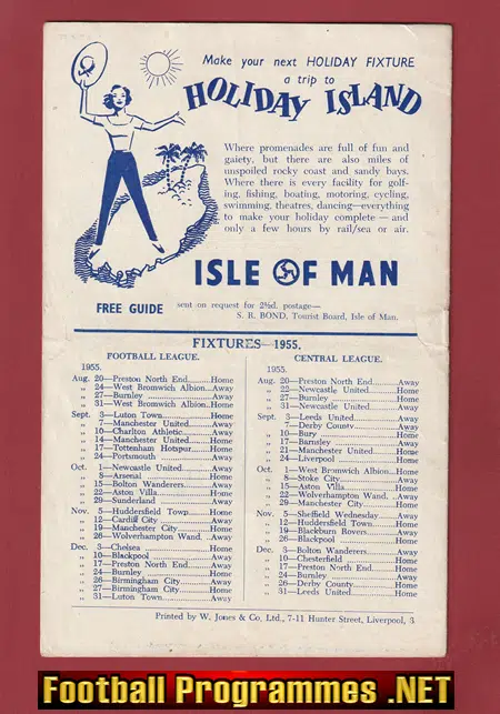 Everton v Manchester United 1955