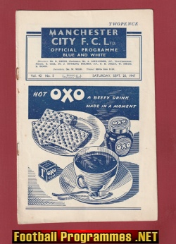Manchester City v Manchester United 1947 – Man City 1940’s