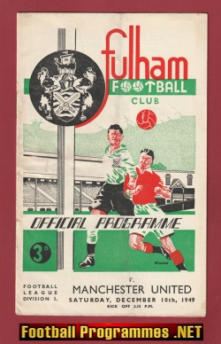 Fulham v Manchester United 1949 – 1940’s Programme
