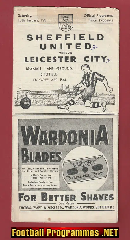 Sheffield United v Leicester City 1951