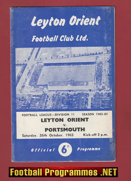 Leyton Orient v Portsmouth 1963 - Multi Autographed SIGNED
