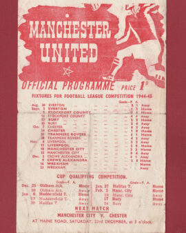 Manchester United v Wrexham 1944 – Man Utd 1940’s