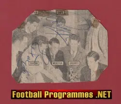 Manchester United Cope + Taylor Signed Autograph Picture 1950s