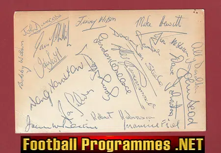 Dundee Football Club Team Signed Multi Autograph Picture 1960's