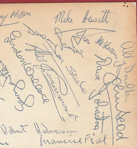 Dundee Football Club Team Signed Multi Autograph Picture 1960's